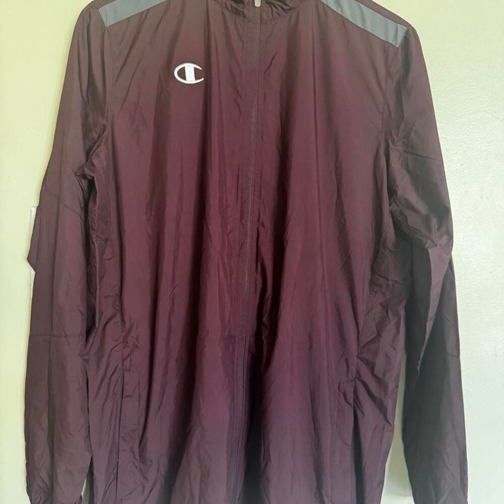 Champion Burgundy and Black Jacket